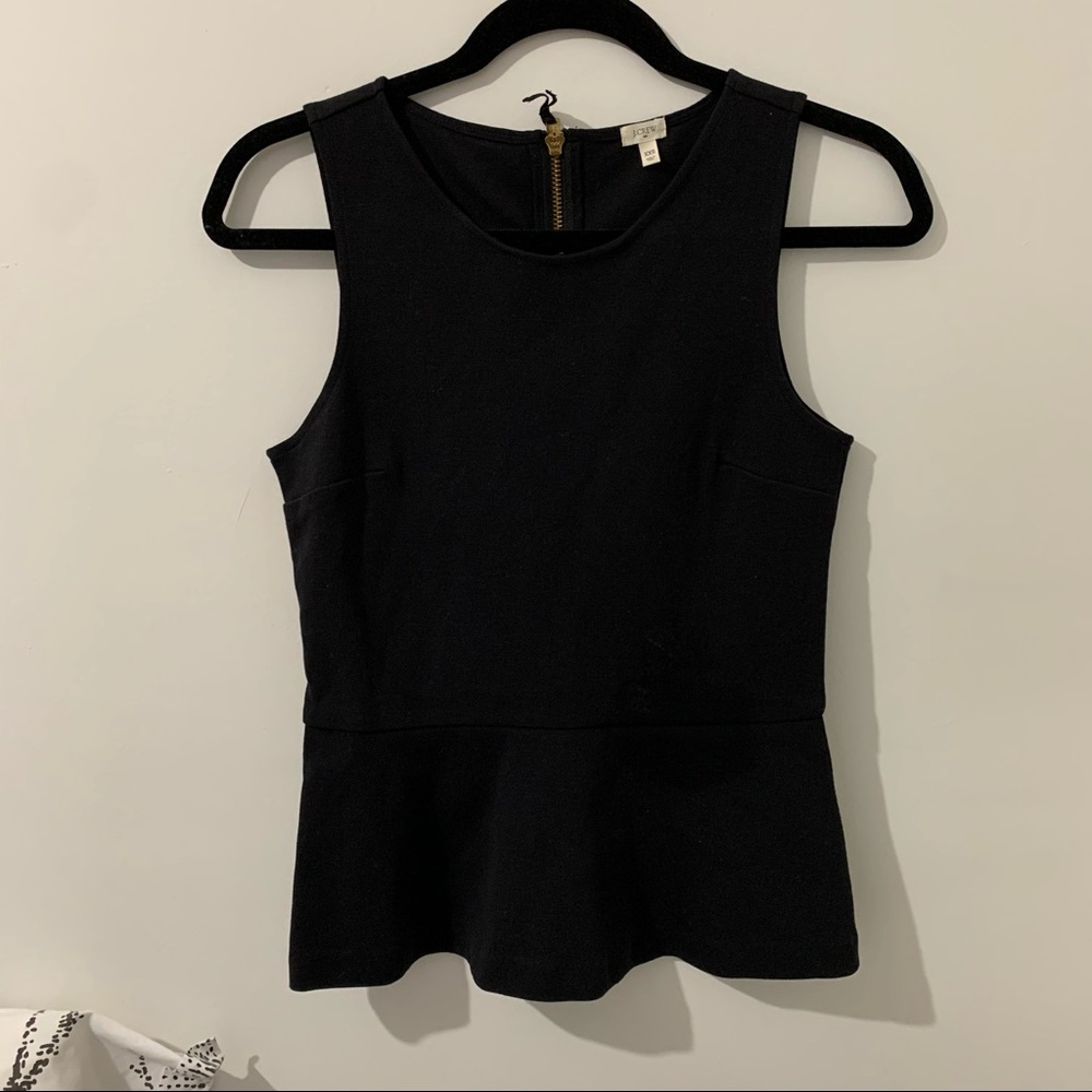 NWOT JCREW 100% COTTON PEPLUM TOP